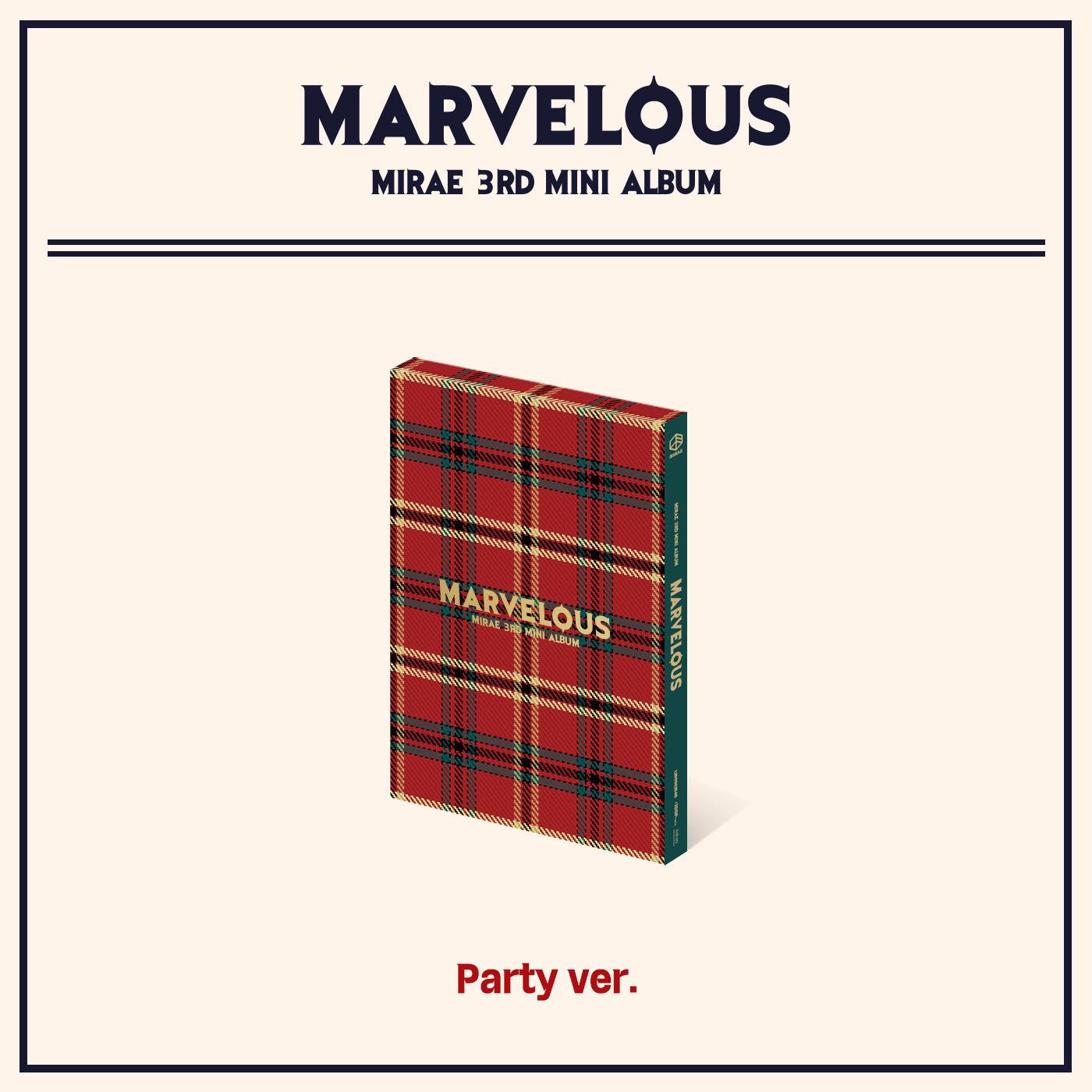 MIRAE 3RD MINI ALBUM 'MARVELOUS' Party Cover