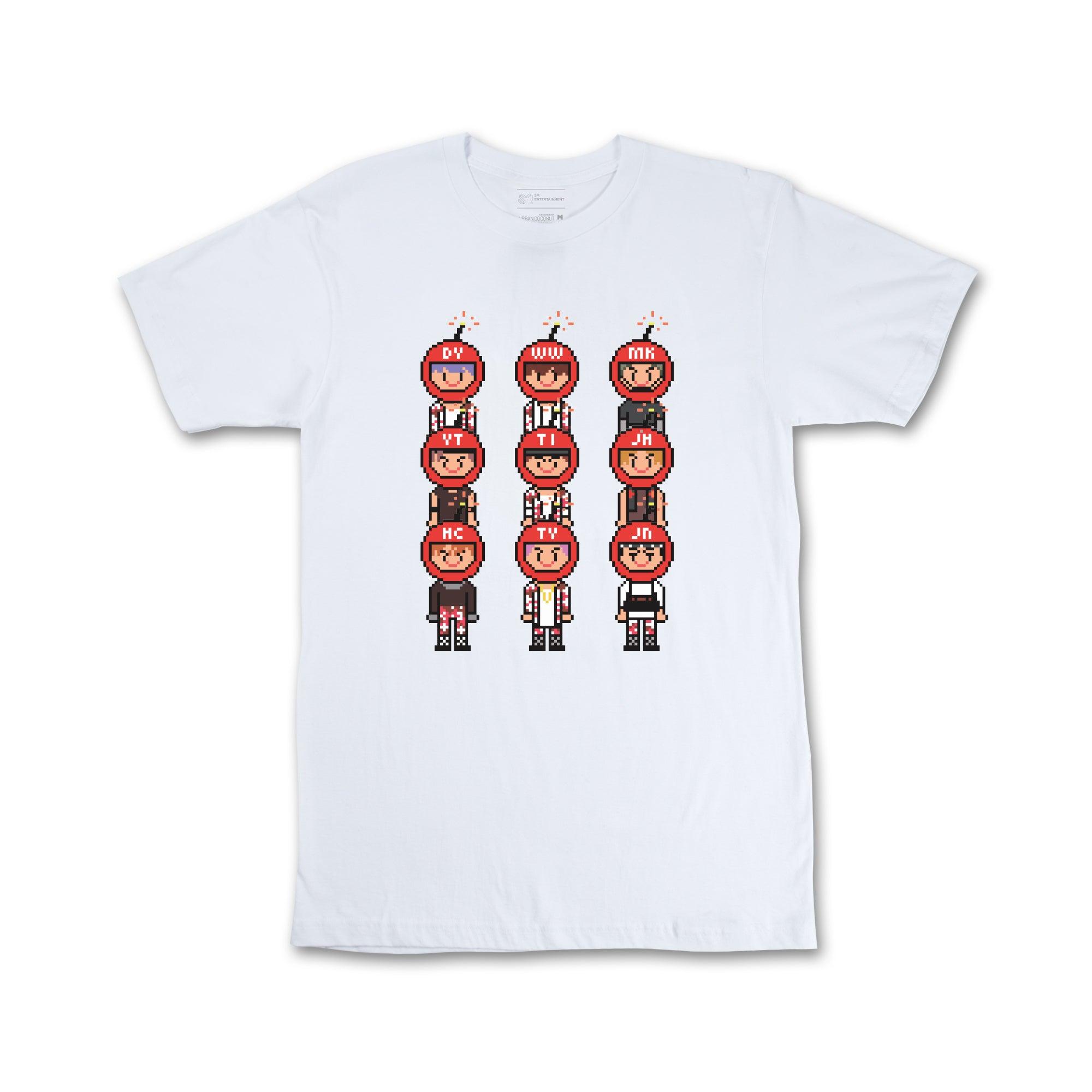 NCT 127 'OFFICIAL CHERRY BOMB PIXEL T-SHIRT' - KPOP REPUBLIC