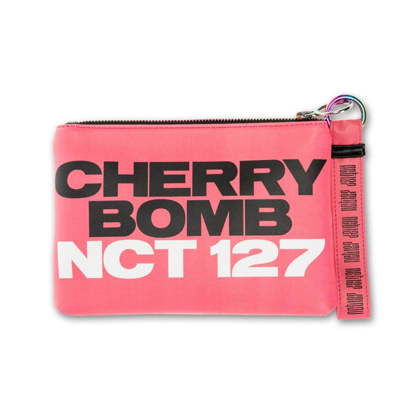 NCT 127 'OFFICIAL CHERRY BOMB CLUTCH WITH MAKEUP BAG & KEYCHAIN' - KPOP REPUBLIC