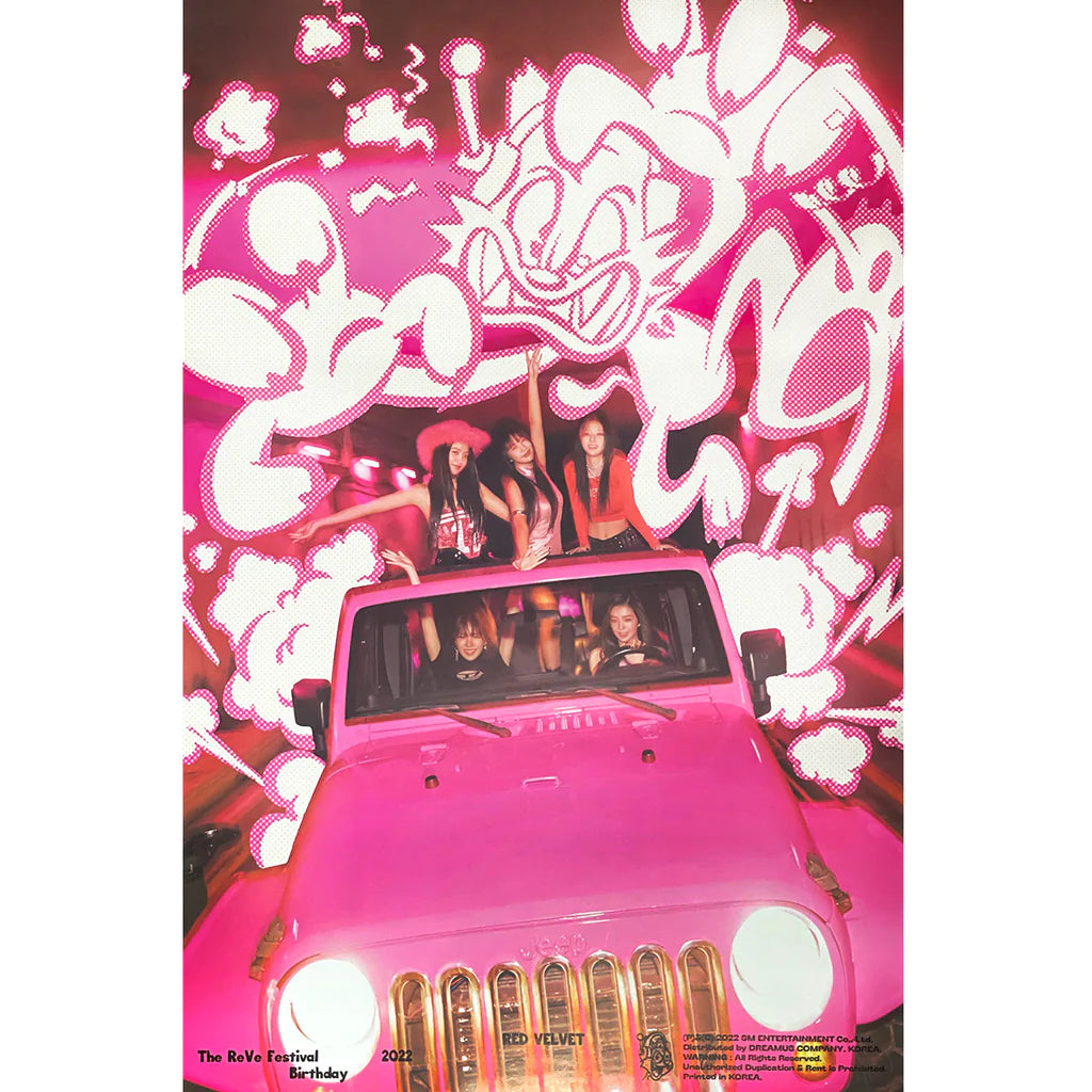 RED VELVET MINI ALBUM 'THE REVE FESTIVAL 2022 - BIRTHDAY' POSTER ONLY (DIGIPACK B)