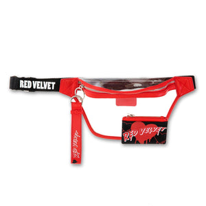 RED VELVET 'OFFICIAL BAD BOY FANNY PACK WITH CARD WALLET & KEYCHAIN'