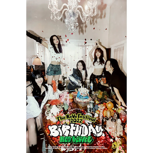 RED VELVET MINI ALBUM 'THE REVE FESTIVAL 2022 - BIRTHDAY' POSTER ONLY (PHOTOBOOK A)