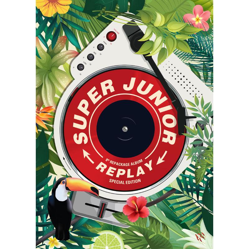 SUPER JUNIOR 8TH ALBUM REPACKAGE 'REPLAY' + POSTER - KPOP REPUBLIC