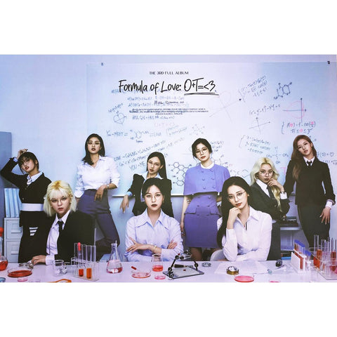 TWICE 3RD ALBUM 'FORMULA OF LOVE : O+T=<3' POSTER ONLY - KPOP REPUBLIC