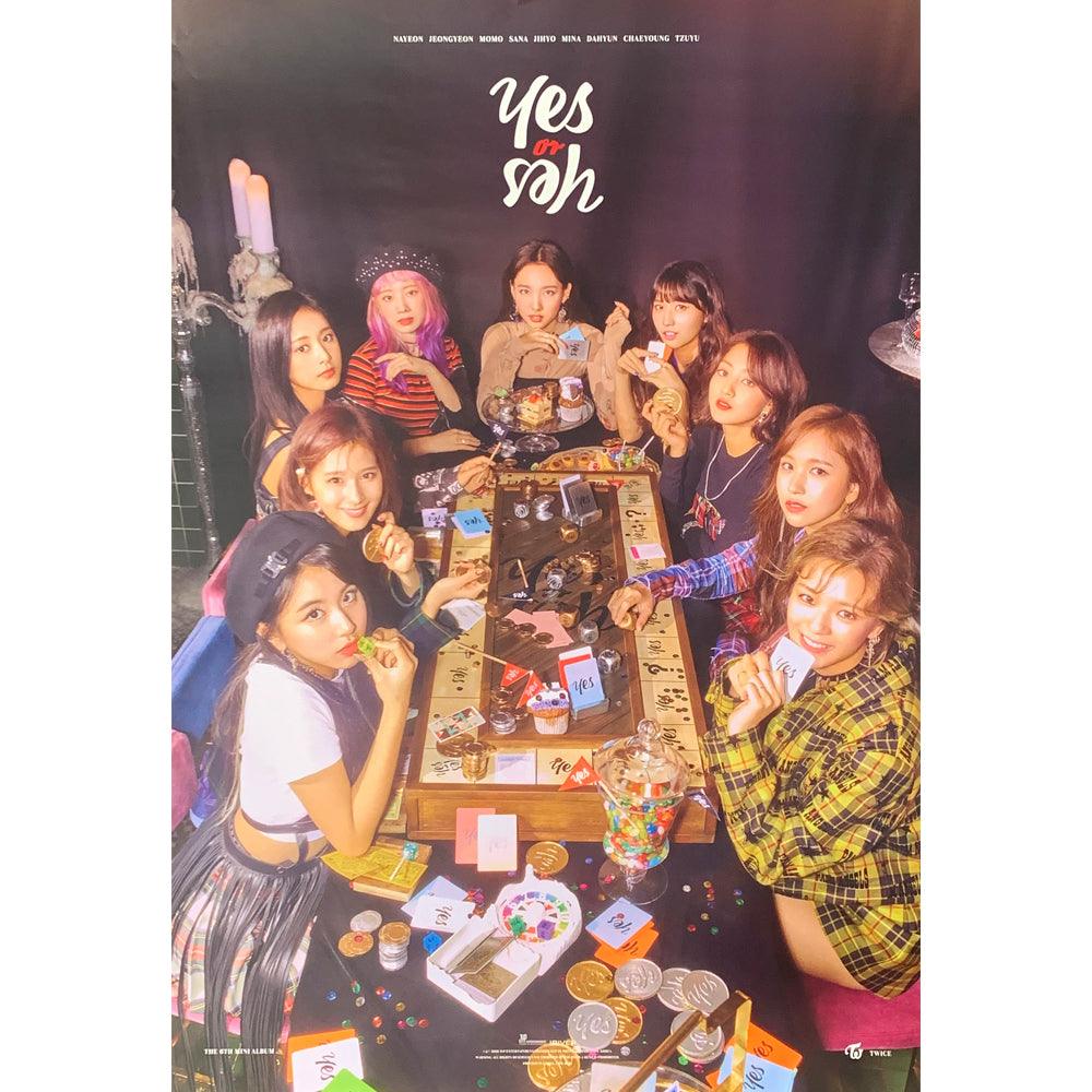 TWICE 6TH MINI ALBUM 'YES OR YES' POSTER ONLY - KPOP REPUBLIC