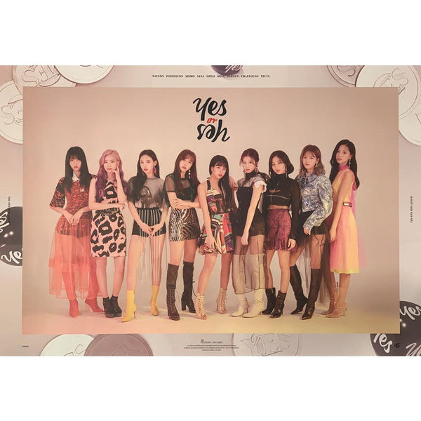 TWICE 6TH MINI ALBUM 'YES OR YES' POSTER ONLY