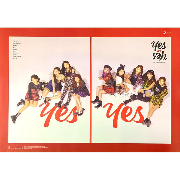 TWICE 6TH MINI ALBUM 'YES OR YES' POSTER ONLY - KPOP REPUBLIC