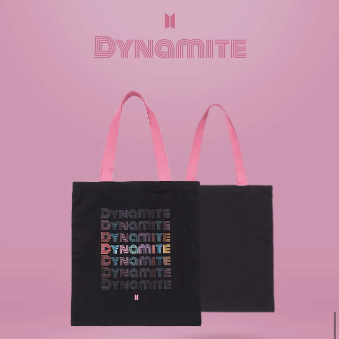 BTS OFFICIAL 'DYNAMITE CANVAS BAG'