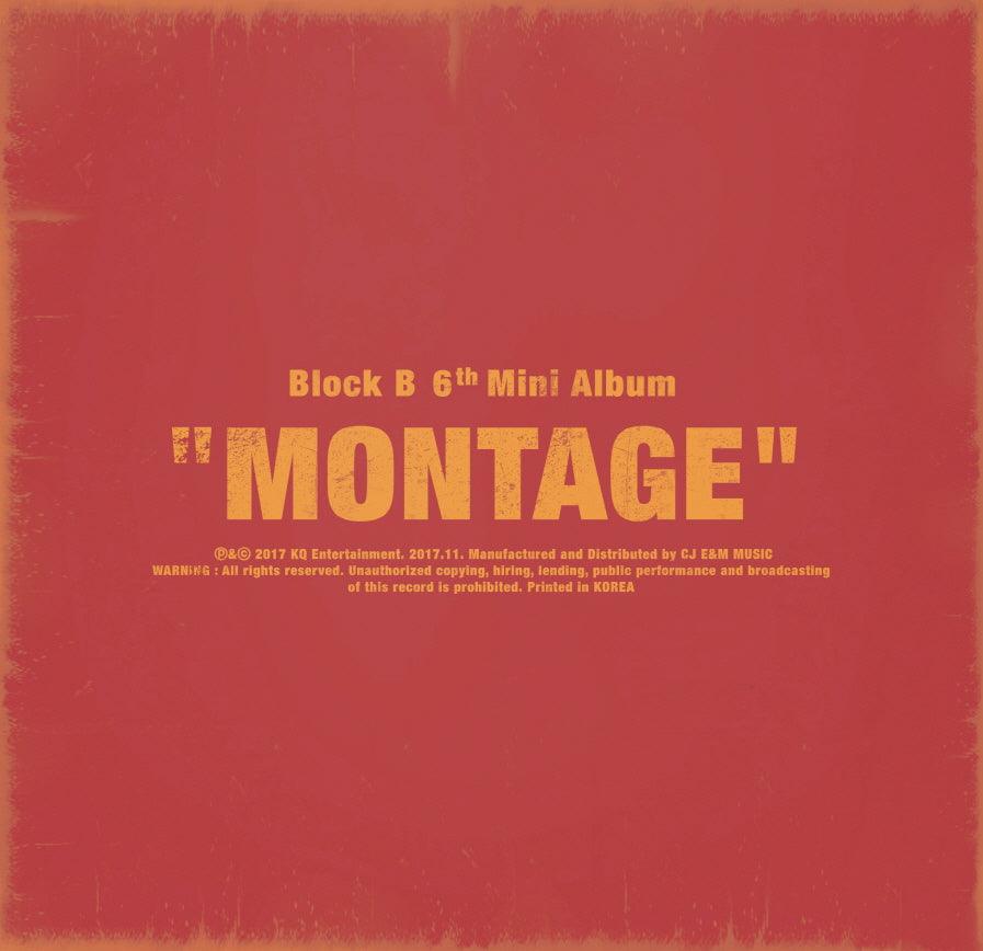 BLOCK B 6TH MINI ALBUM 'MONTAGE' + POSTER - KPOP REPUBLIC