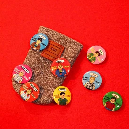 EXO 'KOKOBOP BLOCK FIGURE PIN BUTTON SET' - KPOP REPUBLIC