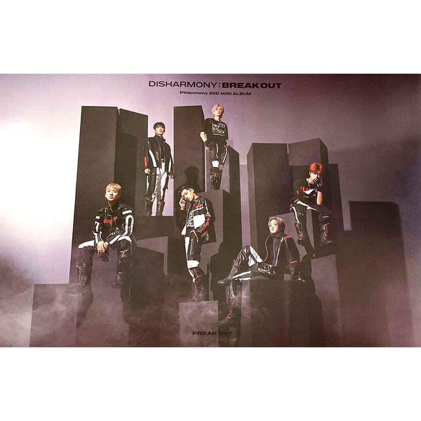 P1HARMONY 2ND MINI ALBUM 'DISHARMONY : BREAK OUT' POSTER ONLY