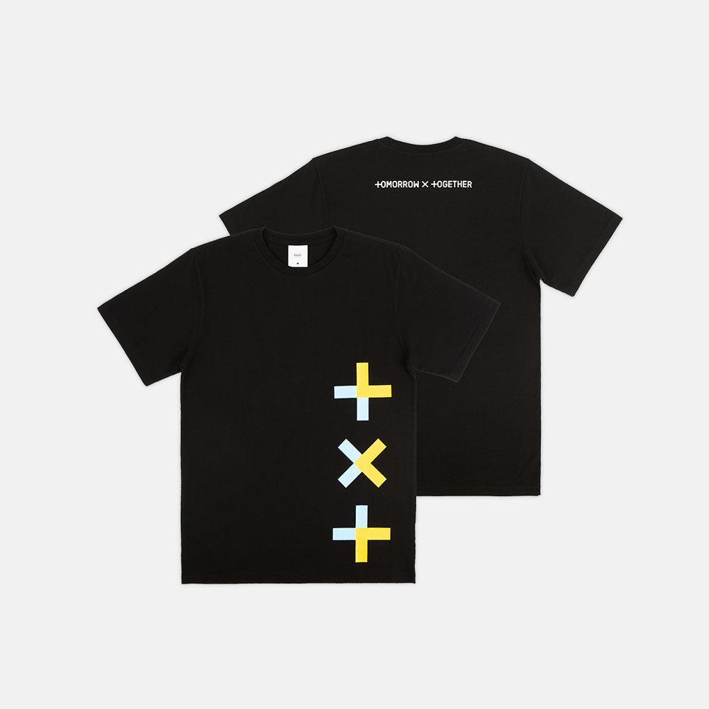 TOMORROW X TOGETHER (TXT) OFFICIAL BLACK T-SHIRT