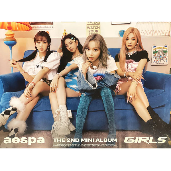 AESPA 2ND MINI ALBUM 'GIRLS' (REAL WORLD) POSTER B
