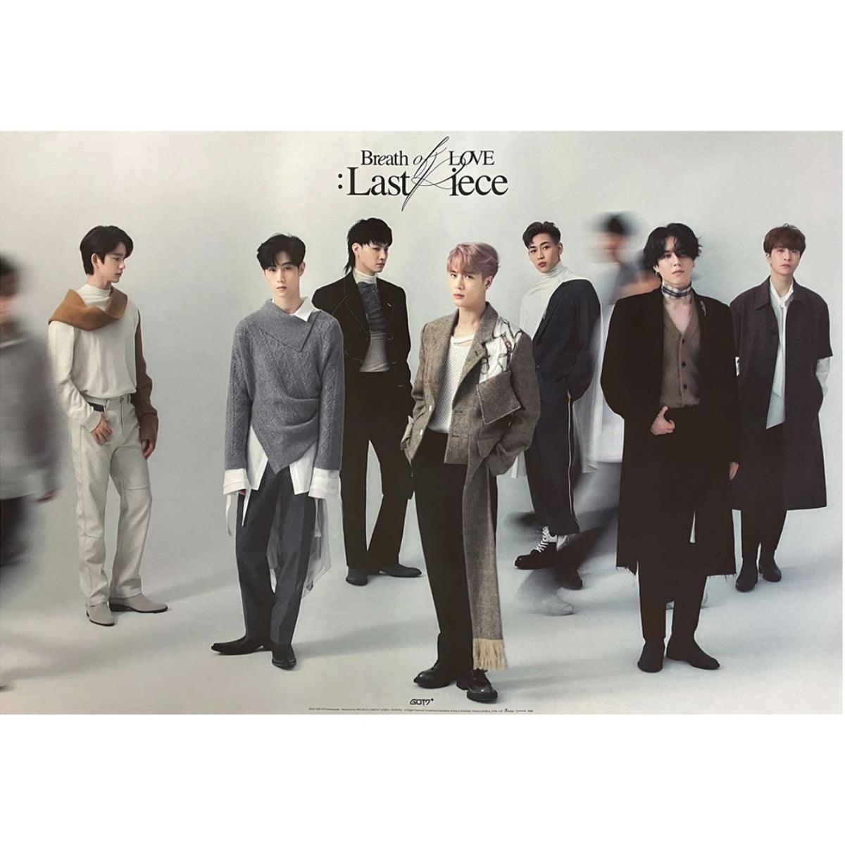 GOT7 4TH ALBUM 'BREATH OF LOVE : LAST PIECE' POSTER ONLY - KPOP REPUBLIC