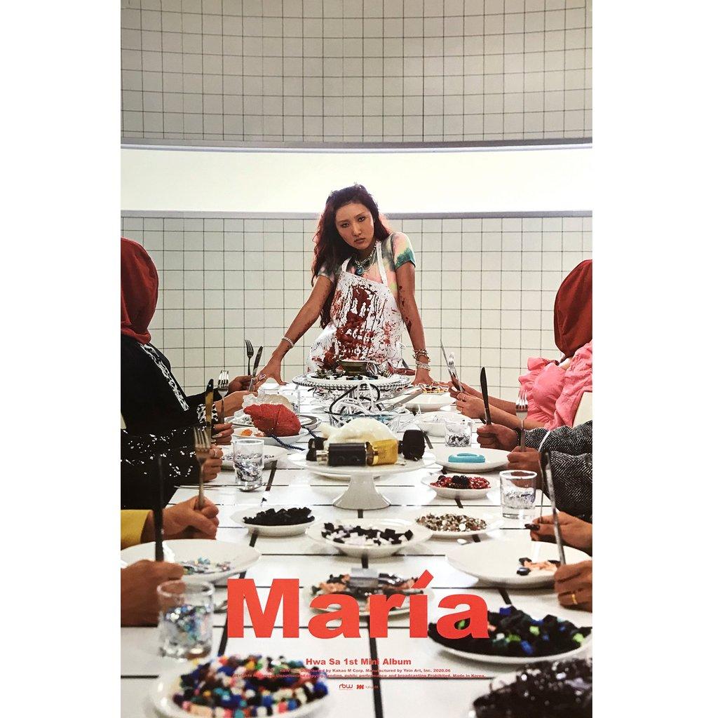 HWASA (MAMAMOO) 1ST MINI ALBUM 'MARIA' POSTER ONLY - KPOP REPUBLIC