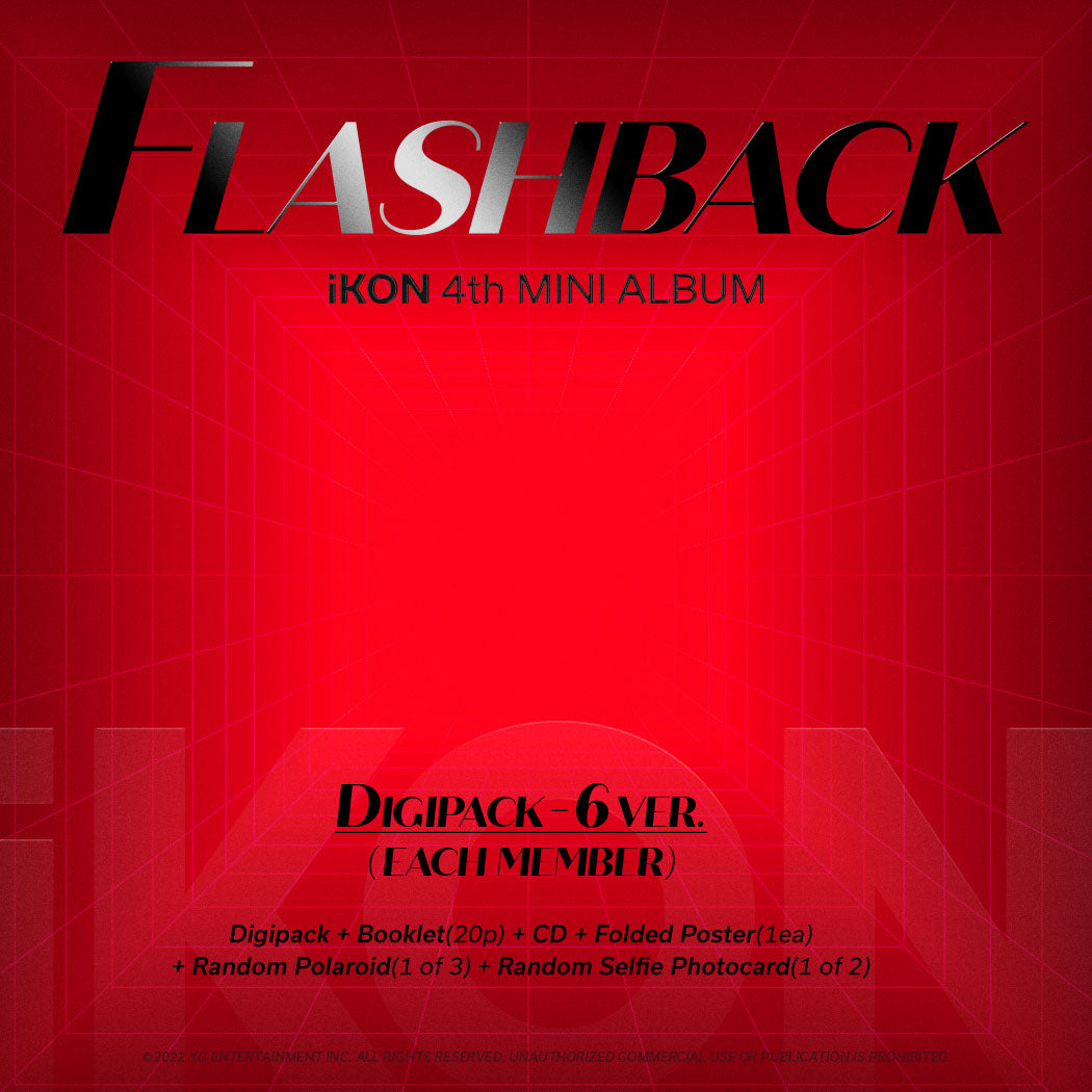 IKON 4TH MINI ALBUM 'FLASHBACK' (DIGIPACK) COVER
