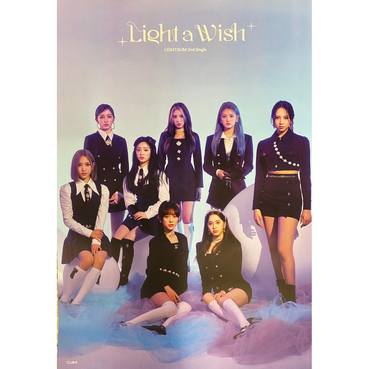 LIGHTSUM 2ND SINGLE ALBUM 'LIGHT A WISH' POSTER ONLY