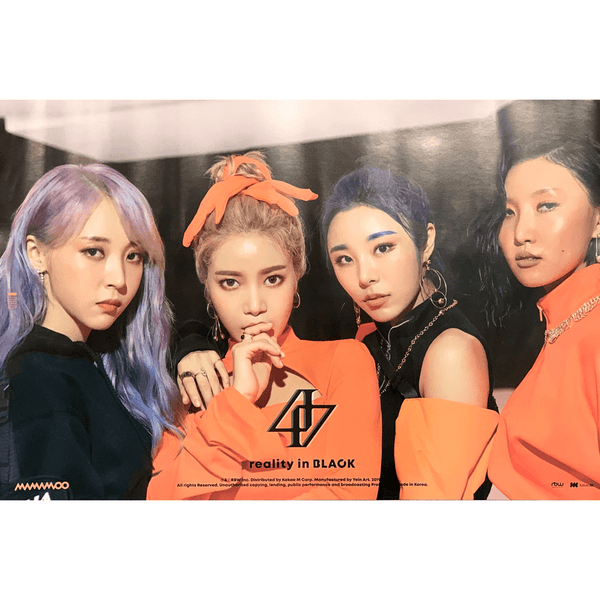 MAMAMOO 2ND ALBUM 'REALITY IN BLACK' POSTER ONLY