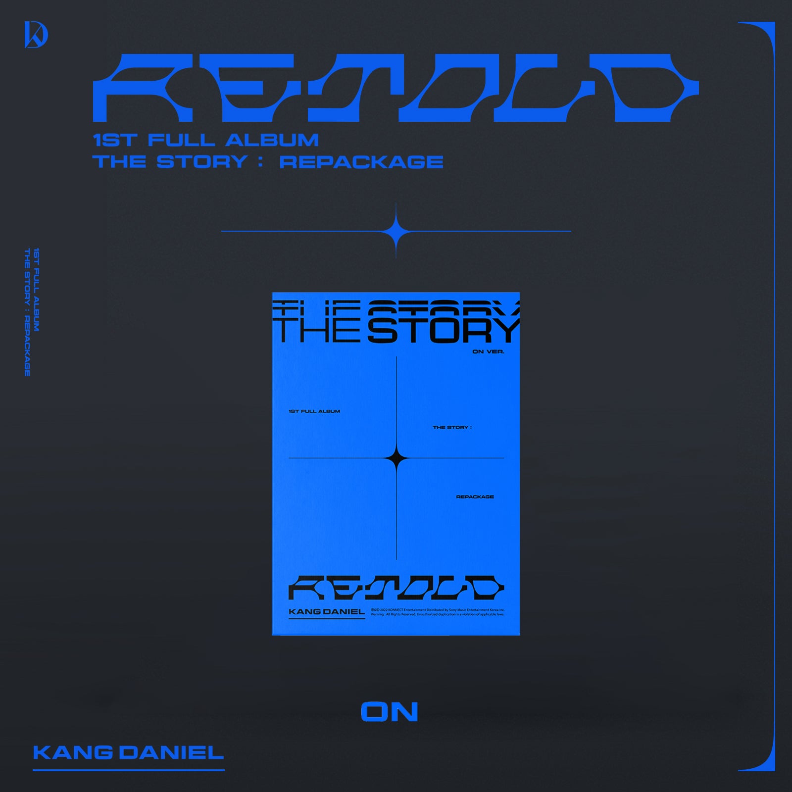 KANG DANIEL 1ST FULL ALBUM REPACKAGE 'RETOLD' ON VERSION COVER