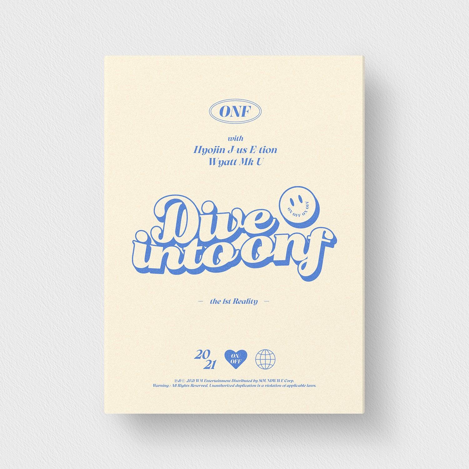 ONF THE 1ST REALITY 'DIVE INTO ONF' DVD COVER