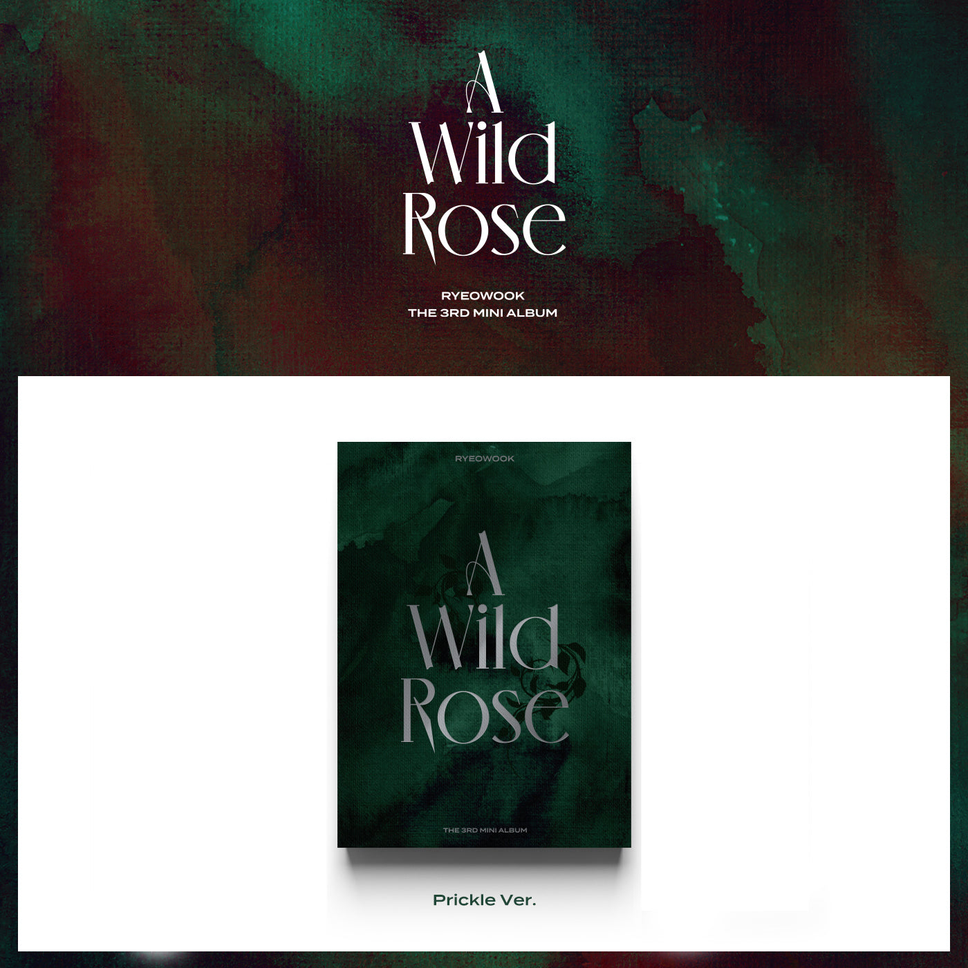 RYEOWOOK (SUPER JUNIOR) 3RD MINI ALBUM 'A WILD ROSE' PRICKLE COVER