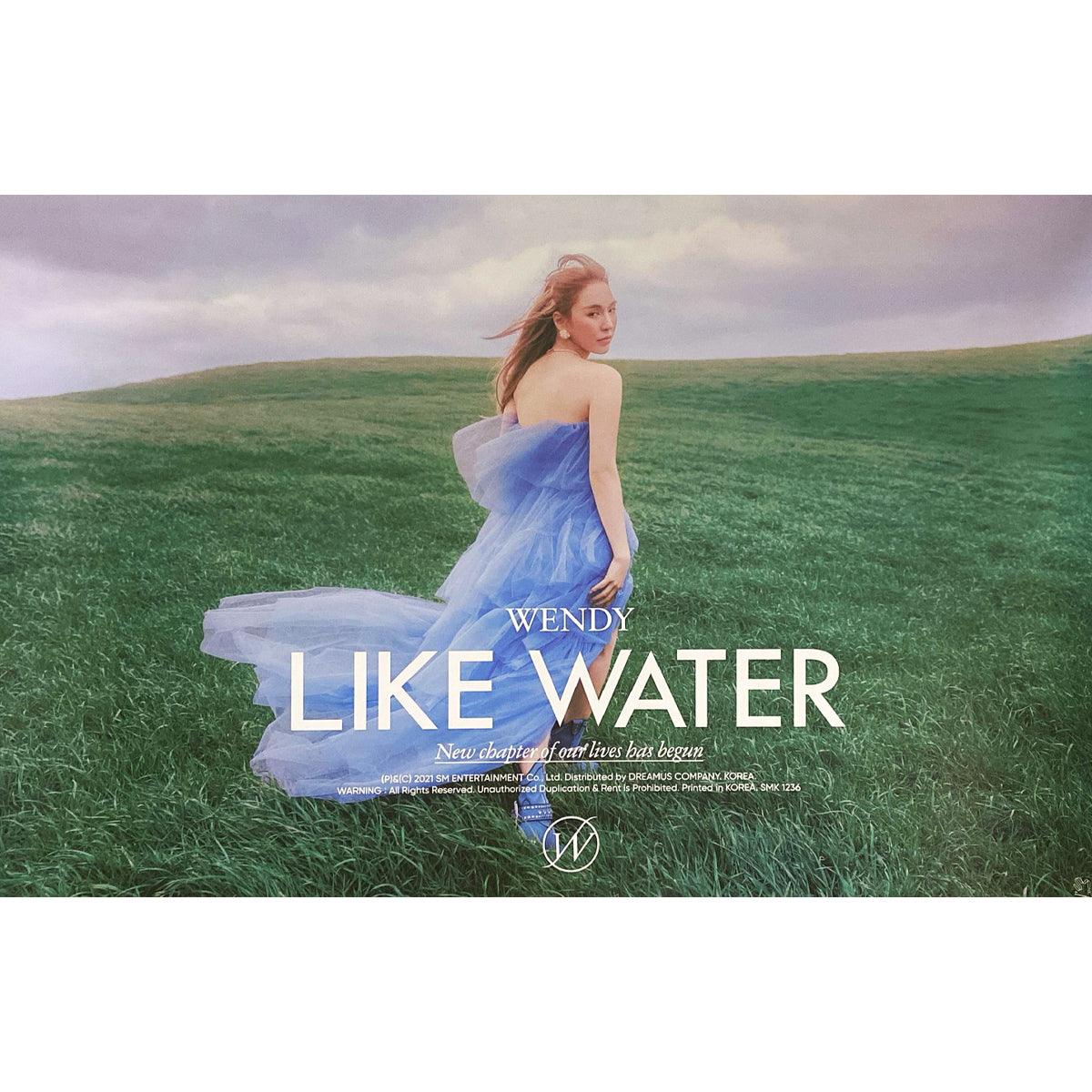 WENDY (RED VELVET) 1ST MINI ALBUM 'LIKE WATER' POSTER ONLY - KPOP REPUBLIC